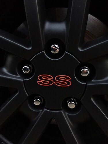 CAMARO SS Wheel Center Cap Logo SS Pegatinas Calcomanías (cualquier color)
