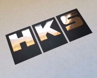 HKS Sticker decal vinilo racing turbo power Flat Black Black chrome otros colores