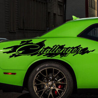 Dodge Challenger Splash apenado Logo gráfico vinilo calcomanía pegatina vehículo coche