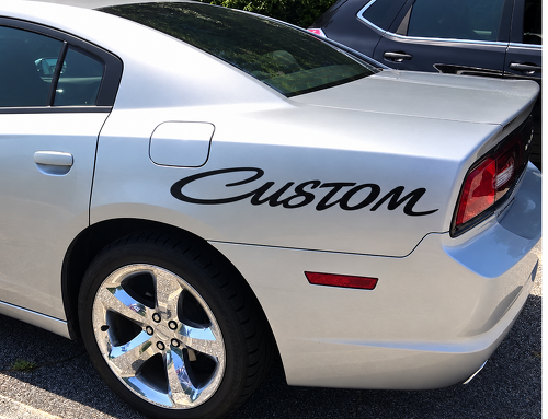 Juego de Letras Personalizadas para Guardabarros, Calcomanía de Vinilo para Guardabarros Trasero para Dodge Charger