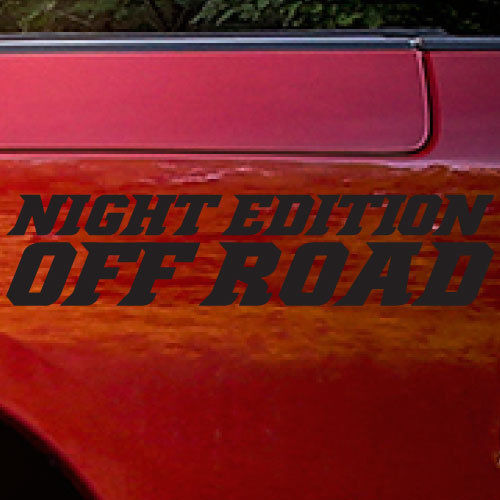 Calcomanía lateral de vinilo Off Road Edición Nocturna para camioneta Dodge Ram