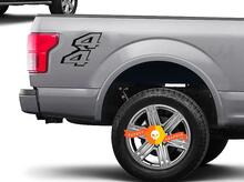 Juego de calcomanías para cama de camioneta 4x4 Ford Super Duty F250 F150 Pegatinas de vinilo 2