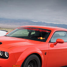 Dodge Challenger Script Parabrisas Pegatina Calcomanía rt hemi sxt srt (TODOS LOS COLORES DISPONIBLES)
 2