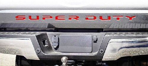 Ford F250 F350 F450 F550 SUPER DUTY 2017 2018 Juego de letras para puerta trasera Vinilo adhesivo