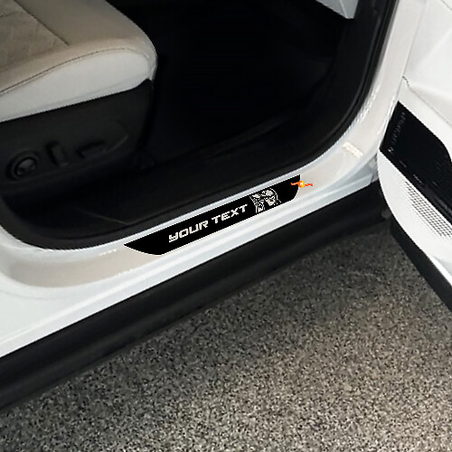 Kit de Vinilos Adhesivos para Umbral de Puerta Personalizado para Jeep Trailhawk