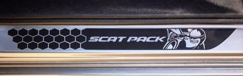 Juego de Vinilos para Umbral de Puerta Estilo Honeycomb Scat Pack para Dodge Challenger 2015-2018