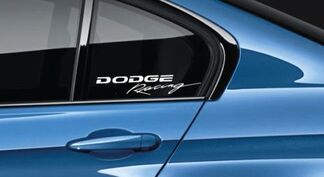 Dodge Racing Decal Sticker logo Mopar Racing HEMI Hellcat Nuevo EE. UU. Par