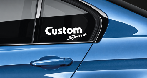 Custom Sport Lettering Pair — Adhesivo de vinilo (ventanilla lateral) para Dodge Ram 1500