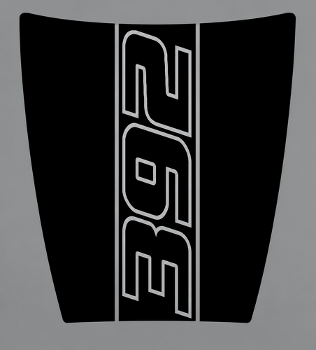 392 Scat Pack Daytona Style Outline — Adhesivo de vinilo (capó) para Dodge Charger 2015-2018