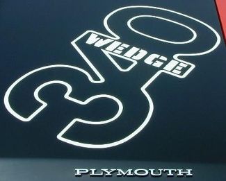 1971 Plymouth Duster 340 Wedge Hood Callout Tape Stripe Decal BLANCO Mopar