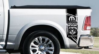 Dodge Ram 1500 RT HEMI Truck Bed Box graphic Stripe kit de calcomanías personalizadas Ahora