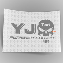 Juego de Calcomanías de Vinilo Edición Punisher Personalizado para Jeep XJ 2
