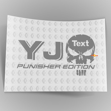 Adhesivo vinilo personalizado pareja edición Punisher para Jeep YJ 2