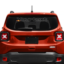 Adhesivo personalizado de letras para ventana trasera, guardabarros y parabrisas, gráfica para Jeep Renegade 2