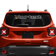 Adhesivo personalizado de letras para ventana trasera, guardabarros y parabrisas, gráfica para Jeep Renegade 3