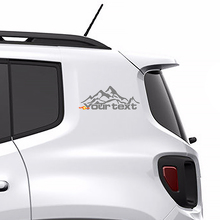 Adhesivo Vinilo Personalizado de Texto Montañas para Jeep Renegade 2