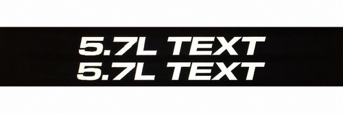Texto Personalizado 5.7L Pegatinas de Vinilo Juego para Musclecar