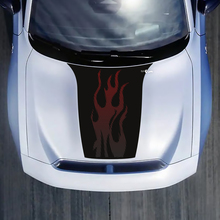Pegatina de calcomanía de gradiente de llama de capó para Dodge Charger Electric
 3