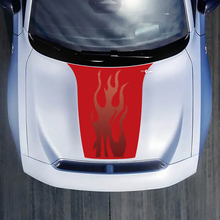 Pegatina de calcomanía de gradiente de llama de capó para Dodge Charger Electric
 4