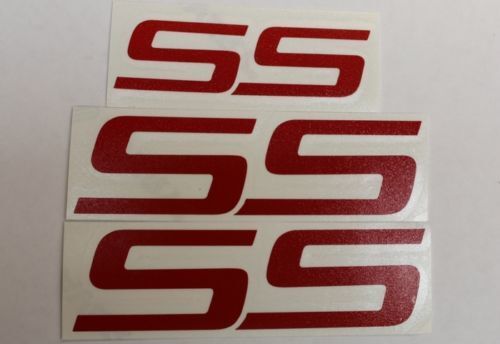 Calcomanías de pegatinas de superposición de emblema SS (juego de 3) - 06-09 Trailblazer SS
