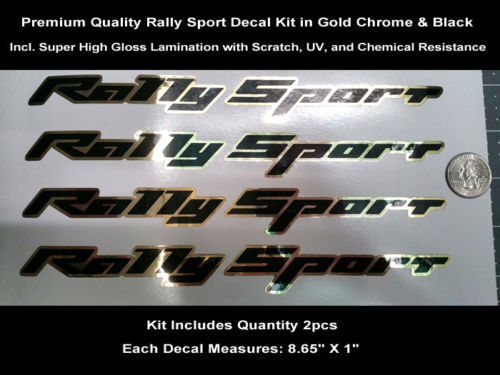 RS SS Rally Sport Kit de calcomanías adhesivas 2 piezas Camaro Gold Chrome Hood Scoop 0115
