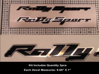 RS SS Rally Sport Decal Kit 2pcs Camaro Super Sport Chrome Hood Scoop