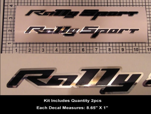 RS SS Rally Sport Kit de calcomanías adhesivas 2 piezas Camaro Super Sport Chrome Hood Scoop
