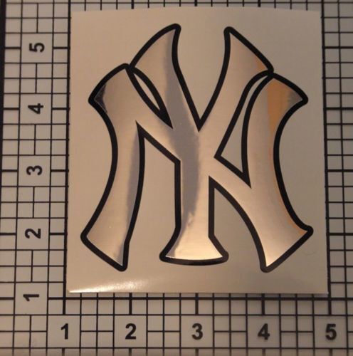 Pegatina adhesiva de vinilo con logo de béisbol NY estilo Yankees