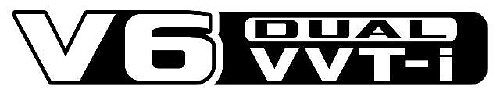 Juego de Pegatinas Laterales de Vinilo V6 Dual VVT-i para Toyota Prado