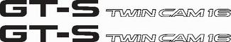 Calcomanías adhesivas de vinilo GT-S Twin Cam 16 AE86 - JUEGO de 2