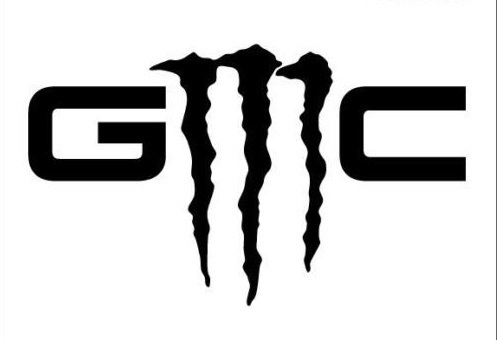 Pegatina de vinilo universal estilo Monster con logotipo GMC para GMC Sierra