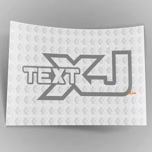 Calcomanía de Vinilo con Texto Personalizado Senderos Todoterreno Escalada de Rocas 4x4 para Jeep Cherokee XJ 2