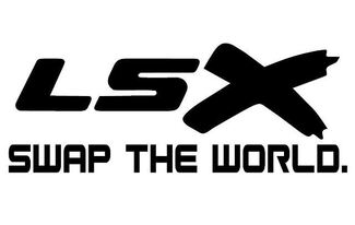 LSX Swap The World - Vinilo adhesivo - Negro - Chevy LS Mustang BMW Nissan Ford
