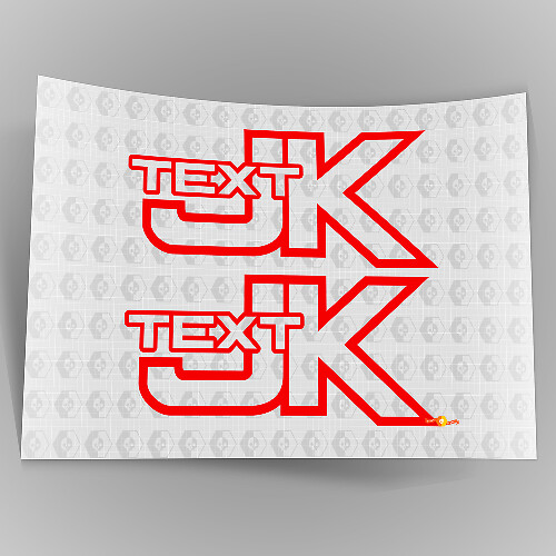 Texto Personalizado Senderos Todoterreno Escalada en Rocas 4x4 Vinilo Adhesivo para Jeep Wrangler JK