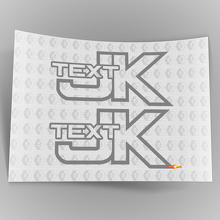 Texto Personalizado Senderos Todoterreno Escalada en Rocas 4x4 Vinilo Adhesivo para Jeep Wrangler JK 2