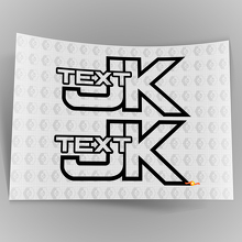 Texto Personalizado Senderos Todoterreno Escalada en Rocas 4x4 Vinilo Adhesivo para Jeep Wrangler JK 3