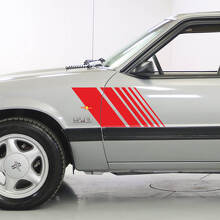 Kit de Calcomanías de Rayas Laterales Desvanecidas con Estrobos para Ford Mustang 1979-93_3