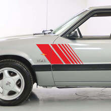 Kit de pegatinas de vinilo con franjas laterales tipo estroboscópico para Musclecar Mustang 1979-93_3