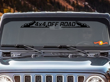 4x4 OFF ROAD - Parabrisas Banner Calcomanía para ventana trasera Se adapta a Jeep mud 2