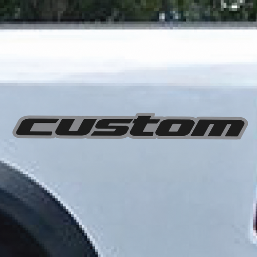 Juego personalizado de letras bicolor etiqueta vinilo adhesiva para la mesita de noche Dodge Ram 1500