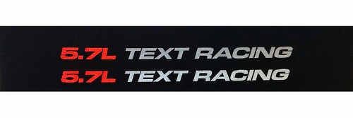 Pegatinas de carreras personalizadas 5.7L Juego de calcomanías para Dodge Ram V8 1500 2500