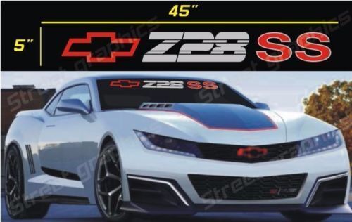 Calcomanía Vinilo Logotipo Z28 SS Chevy para Parabrisas de Chevrolet Camaro