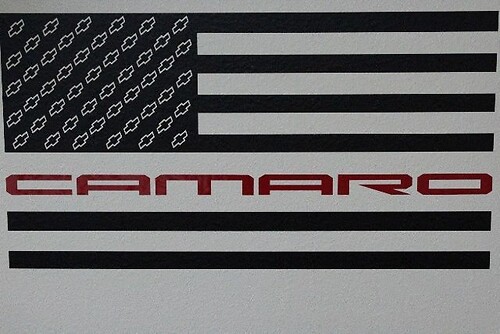 Gráfico Camaro ZL1, pegatina calcomanía bandera americana, Chevy Camaro ss, LT
