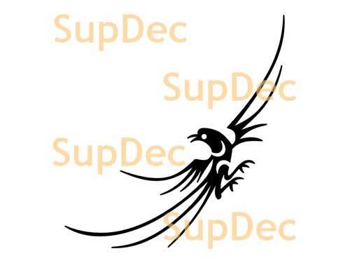 Pájaro vinilo arte pared ventana baño pegatina calcomanía extraíble #2
