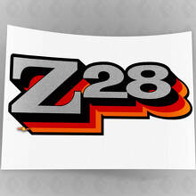 Z28 Camaro Kit de calcomanías adhesivas 2 piezas Fender 1977 1978 Vintage Rojo Naranja 5.3 "X 2.1" 0151
_2