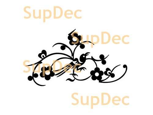 Vinilo de Arte de Pájaros Pegatina de Pared Ventana Baño Desmontable #4
