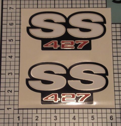 Calcomanía adhesiva de vinilo lateral con logo SS 427 para Chevrolet Camaro SS