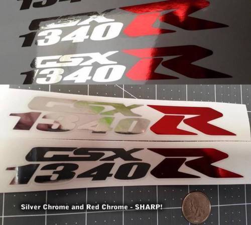 Kit de Calcomanías de Vinilo Cromado SX 1340R para Suzuki Hayabusa