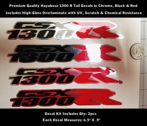 Juego de adhesivos de vinilo estilo cromado GSX1300R para Suzuki Hayabusa