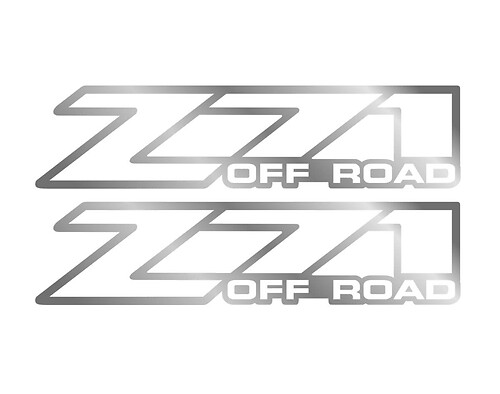 set 2 - Z71 Offroad 2001 - 2006 pegatina calcomanía Chevy Silverado 4x4
